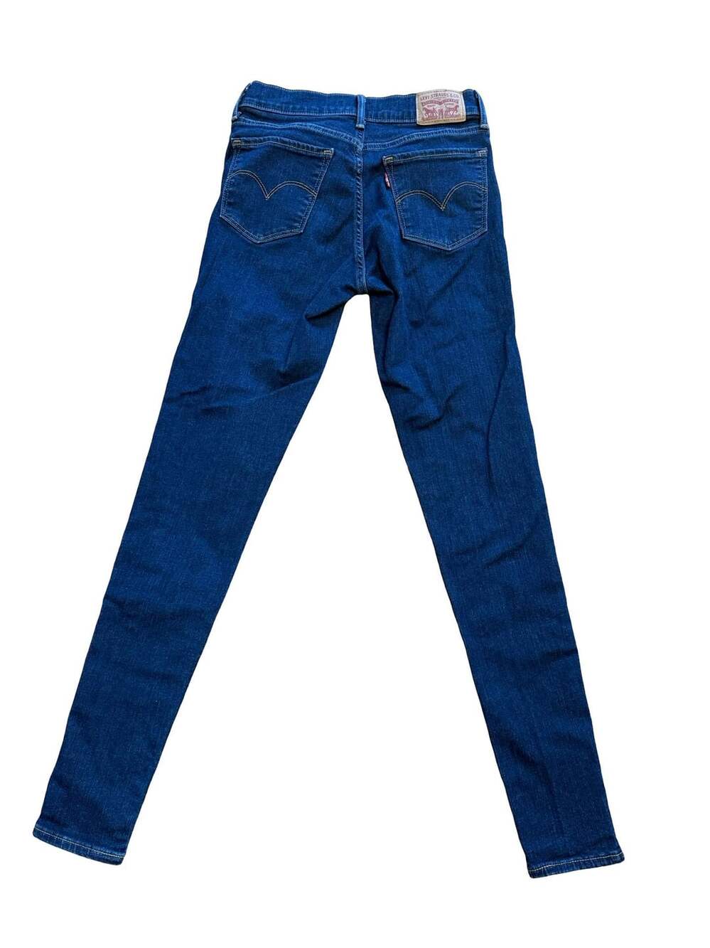 Levi's 710 Super Skinny Jeans Size 27 Blue Denim - Picture 2 of 4